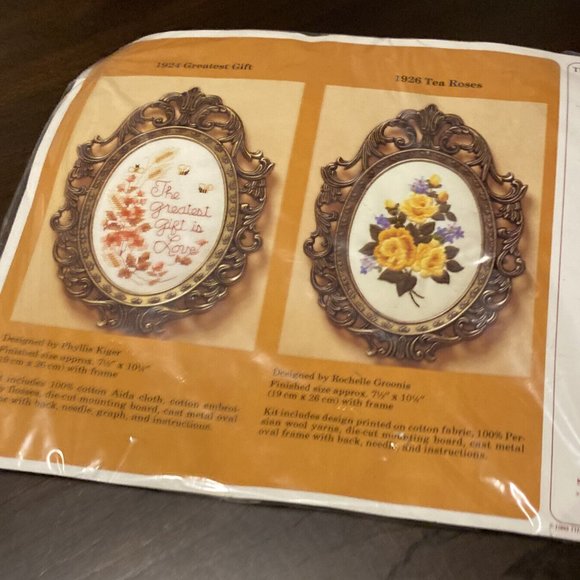 "Greatest Gift" The Creative Circle Counted Cross Stitch Kit # 1924 NEW - Picture 2 of 3